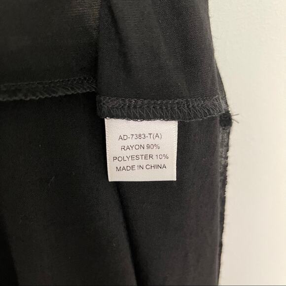 ARYN K Dress Size Medium Maxi Drape Strapless Black Casual Drapey Zipper Back - Picture 7 of 8